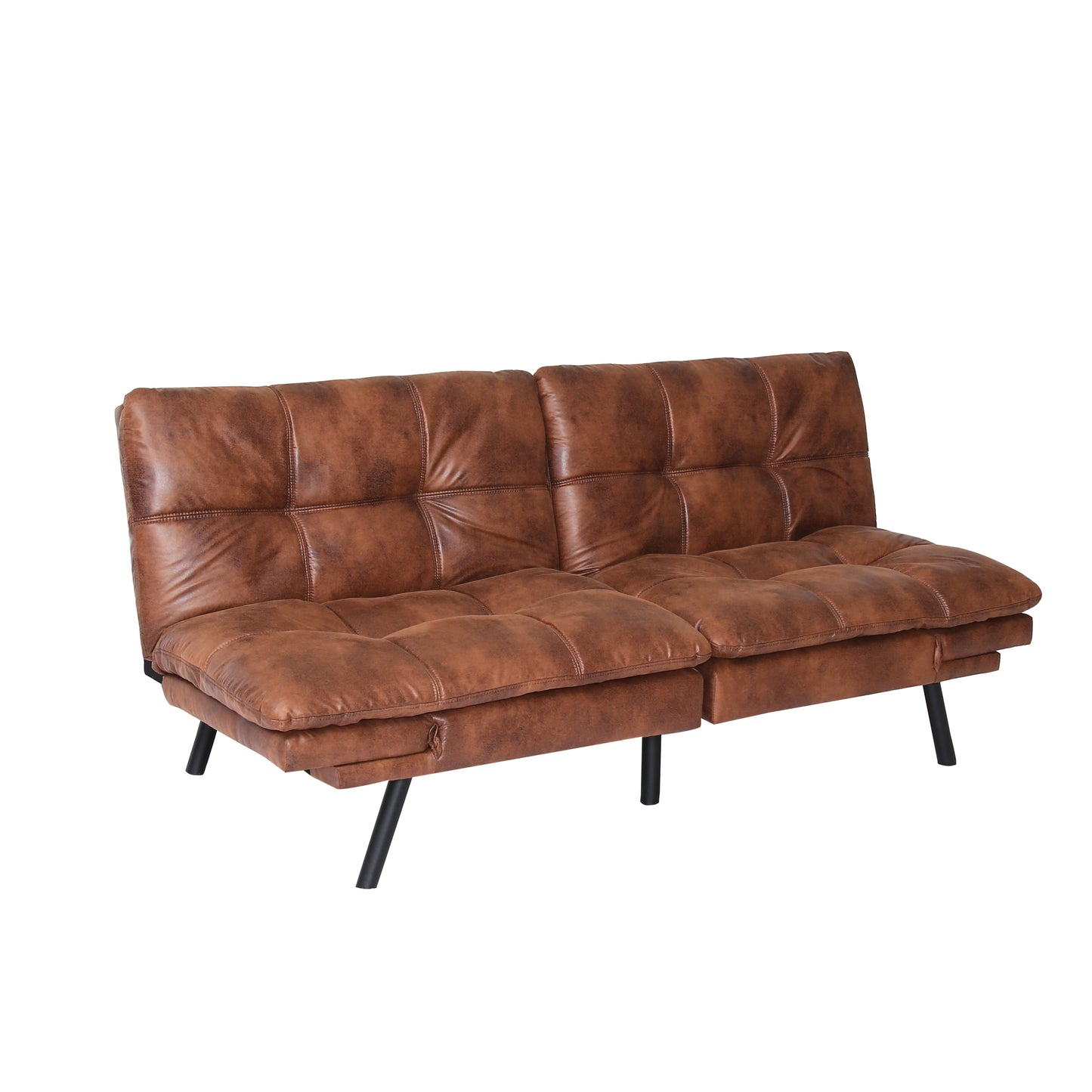 Convertible Memory Foam Futon Couch Bed, Modern Folding Sleeper Sofa-SF267PUCH