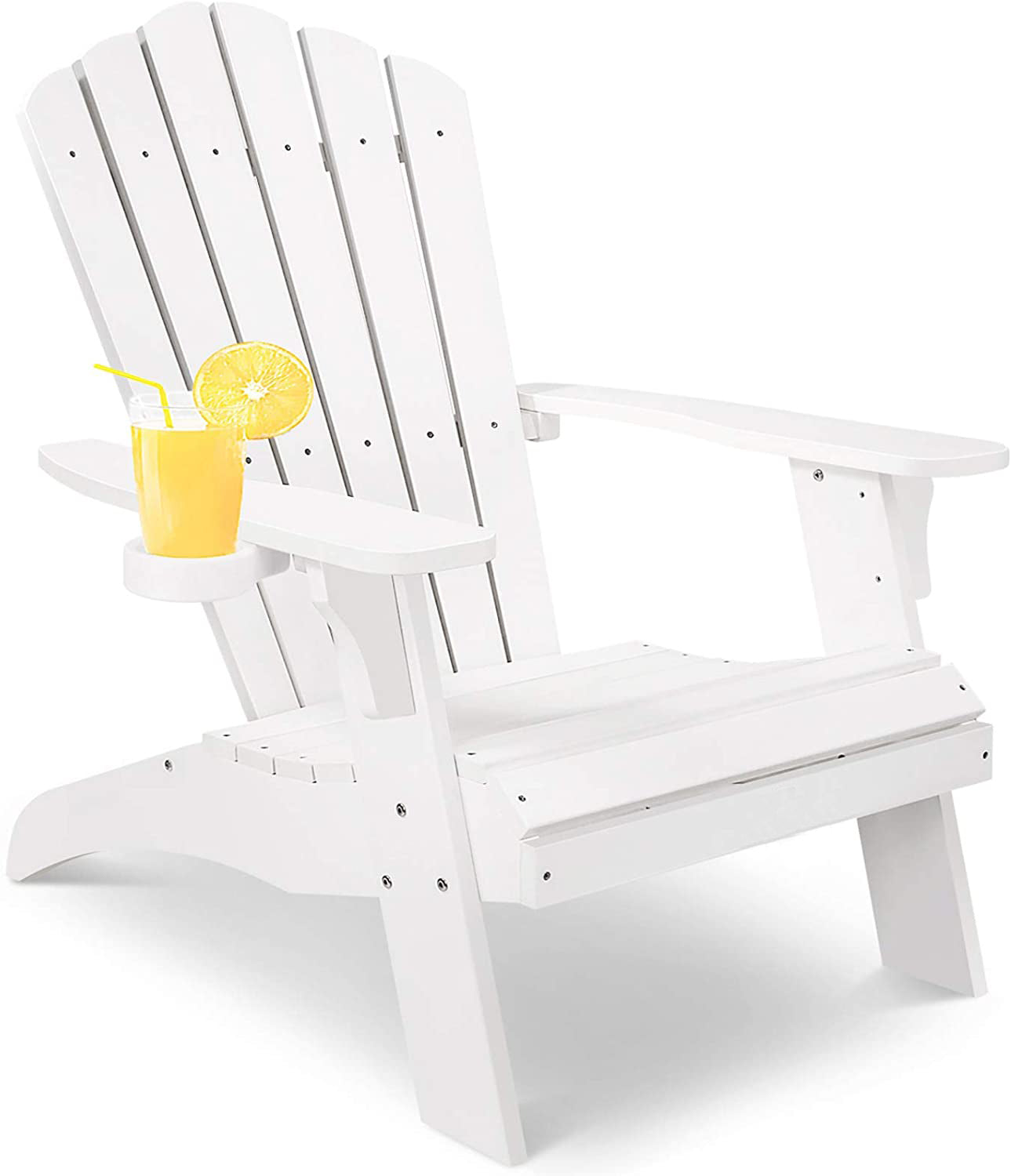 Polystyrene Adirondack Chair - White